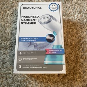 Handheld steamer garment steamer clothing steamer NWT blue and white